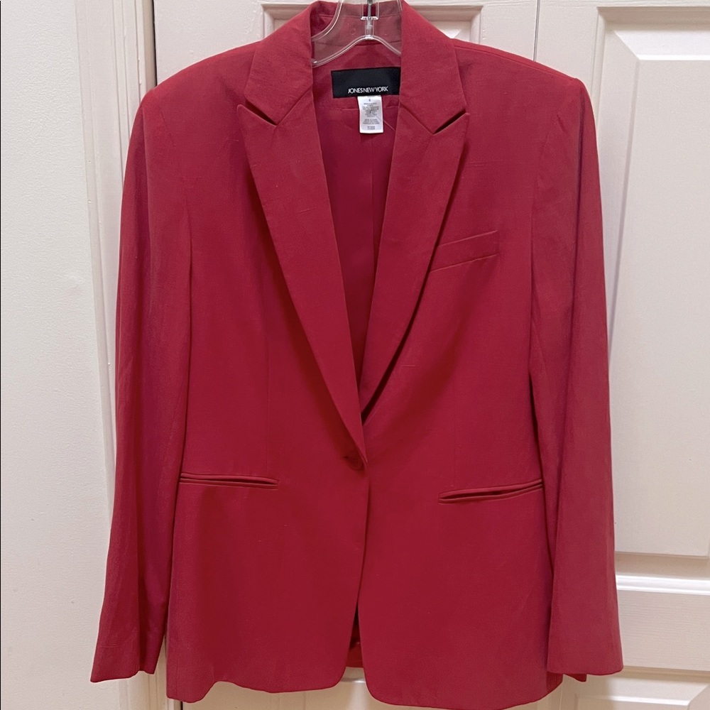 NWT JONES NEW YORK Silk Linen Blazer - Size 8